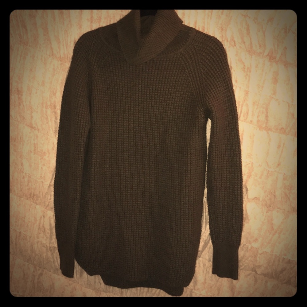 Long merino and alpaca blend sweater